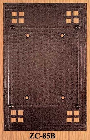 Arts & Crafts Double Switch Plate Blank Pacific Pattern (ZC-85B)