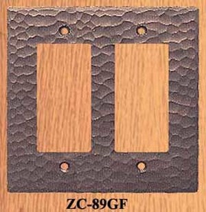 Arts & Crafts Double GFI Switch Plate (ZC-89GF)