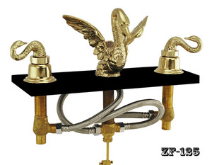 Bathroom Widespread Swan Faucet Set (ZF-125)