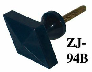 Art Deco Bakelite Navy Blue Diamond Shape Knob (ZJ-94B)