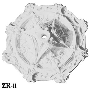 Real Plaster Ceiling Medallion Ivy Swag Design 25" Diameter (ZK-11)