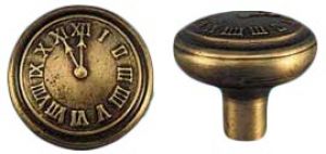Vintage Style Elk's Club Clock Face Doorknob Antique Recreated (ZLW-179K)