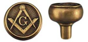 Vintage Recreated Mason's Emblematic Doorknob C1900 (ZLW-192K)
