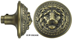Victorian Schlage Recreated Large Lion Head Door Knob (ZLW-202K)