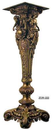 Grand Ornate Bronze Victorian Pedestal Recreated (ZLW-222)