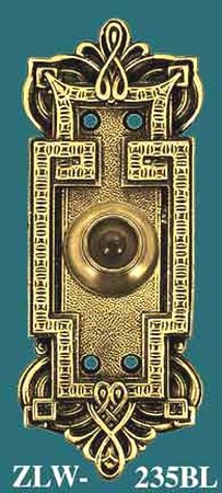 Byzantine Gothic Style Push Button Electric Doorbell (ZLW-235BL)