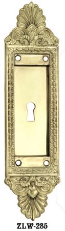 Recreated Sargent "Bulls Pattern" Pocket Door Handle With Keyhole (ZLW-285)