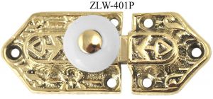 Victorian Small Latch with Porcelain Knob (ZLW-401P)
