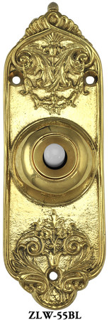 Victorian Recreated Electric Pushbutton Doorbell (ZLW-55BL)