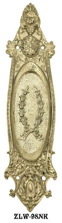 Ornate Recreated Victorian Pocket Door Handle (ZLW-98NK)