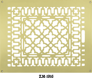 Brass Grille Vent Register for Floor Wall or Ceiling: IS 14