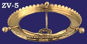 4" Victorian Gaslight Crown & Spoke Shade Fitter (ZV-5)