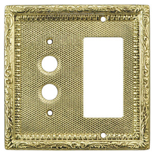 Victorian Decorative GFI & Pushbutton Switch Plate Cover (L-W23)
