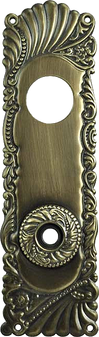 Victorian classic Brass Door Plates with Keyhole