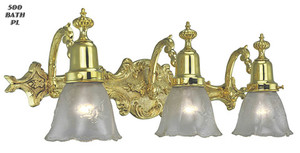 Victorian Style Triple Bathroom Light (500-BATHD)