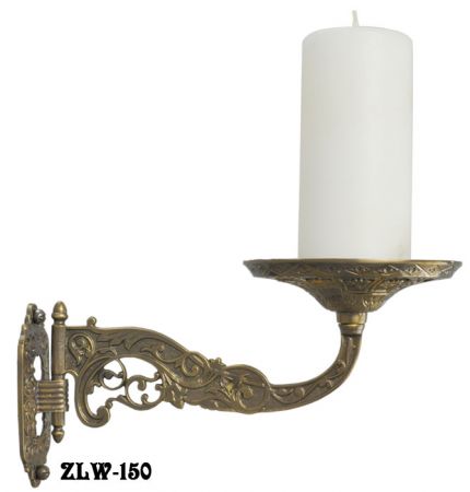 Decorative Brass Swivel Candle or Plant Holder Wall Sconce in Aesthetic Style (ZLW-150)