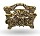 victorian brass owl napkin holder