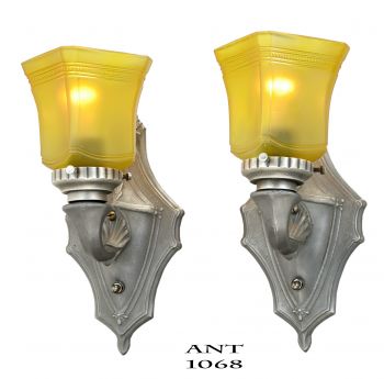 Antique Edwardian Pair of Lovely Wall Sconces (ANT-1068)