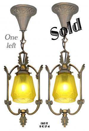Pair of Matching Art Deco Hall Lights (sold each) (ANT-1074)
