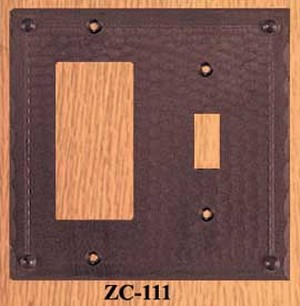 Arts & Crafts GFI Or Rocker & Light Switch Plate Field Pattern (ZC-111)