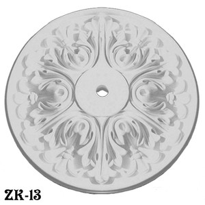 Plaster Ceiling Medallion Recreated Shallow Acanthus Design 20" Diameter (ZK-13)
