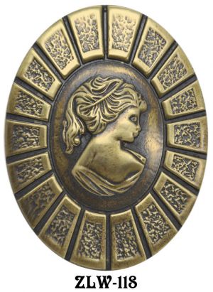Victorian Lady Portrait Oval Handle (ZLW-118)