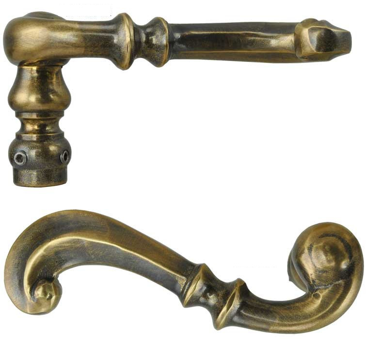 Vintage Hardware Lighting Victorian Brass French Handle Set