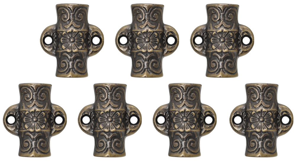 Vintage Hardware Lighting Set Of 7 Decorative Floral Cremone