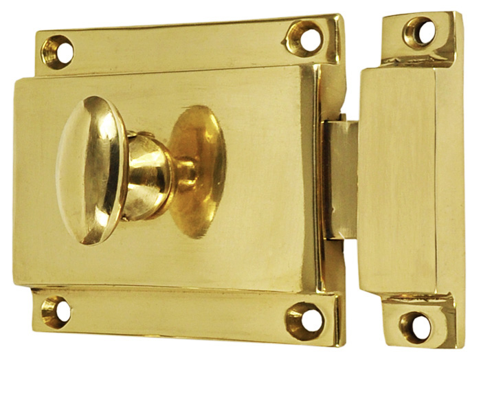 Vintage Hardware Lighting Brass Turn Latch With Surface Catch