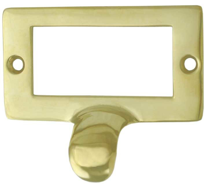 Vintage Hardware Lighting File Cabinet Large Card Brass Frame