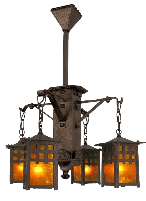 Lighting Arts And Crafts Craftsman, Mission Style Hanging Light Fixture