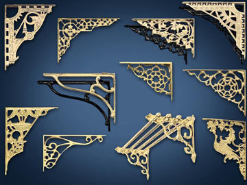 vintage shelf brackets