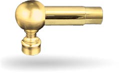 brass bar foot railing