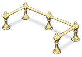 brass bar foot railing