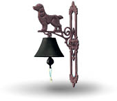 cocker spaniel dog cast iron doorbell