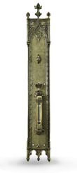 victorian door plate with thumblatch