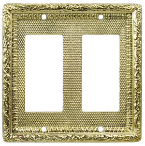 Victorian Decorative Double GFI or Rocker Switch Plate Cover (L-W14)