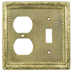 Victorian Decorative Switch & Electrical Outlet Plug Combo Switchplate Cover (L-W11)