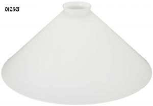 Glass Shade Recreated 12" Opal Glass Cone Shade 2 1/4" Fitter (0105G)