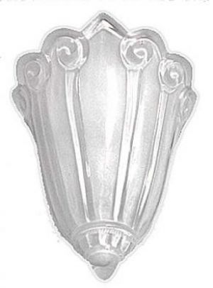 Art Deco Lincoln Fleur De Lis Frosted Slip Shade (0111G)