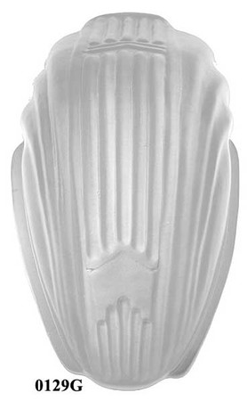 Chevron Series Markel Art Deco Frosted Glass Slip Shade (0129G)