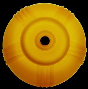 Art Deco Markel Amber Glass Disk Shade (0146G)