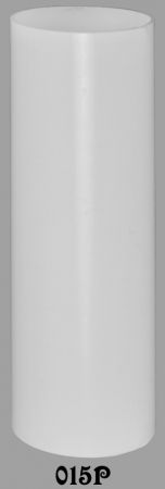 4" Medium Base Smooth White Plastic Candle Cover (015P)