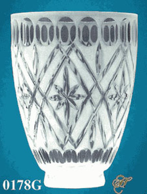 Handcut Crystal Shade 2 1/4" Fitter (0178G)