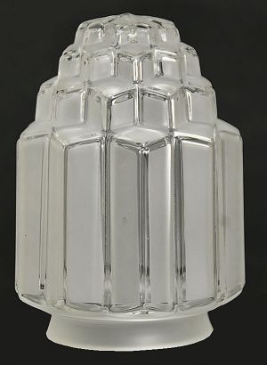 Wonderful Art Deco Streamline Design Shade 3 1/4" Fitter (0208G)