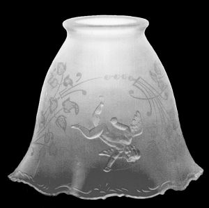 Cupid Design Glass Electric Shade 2 1/4" Fitter (040G)