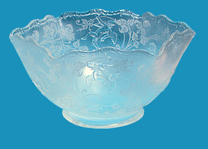 Cupid Pressed Glass Gas Shade 4" Fitter (041G)