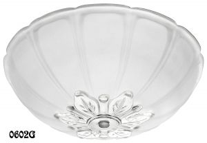 Vintage Recreated Frosted Glass Bowl Shade (0602G)
