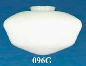 Recreated 12" Schoolhouse Opal Glass Shade 4" Fitter (096G)