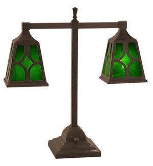 Mission Style T 2-Lamp Diamond Shade (106-DJ2-PL)